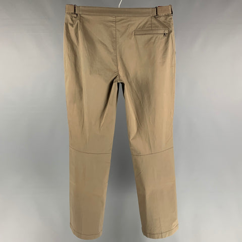 PRADA SPORT Taille 34 Pantalon décontracté en coton beige à devant plat