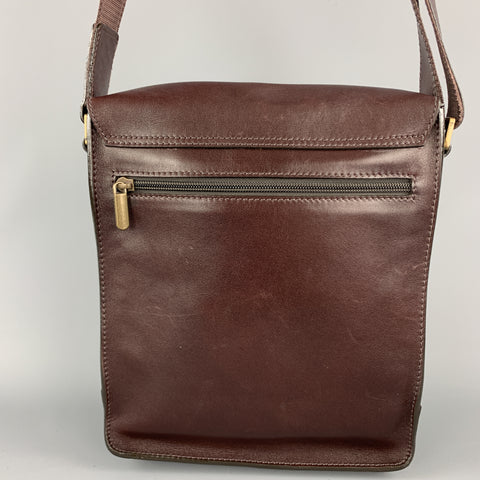 SAGEBROWN Burgundy Leather Shoulder Bag