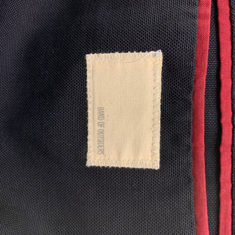 BAND OF OUTSIDERS Size 40 Navy Cotton / Linen Sport Coat