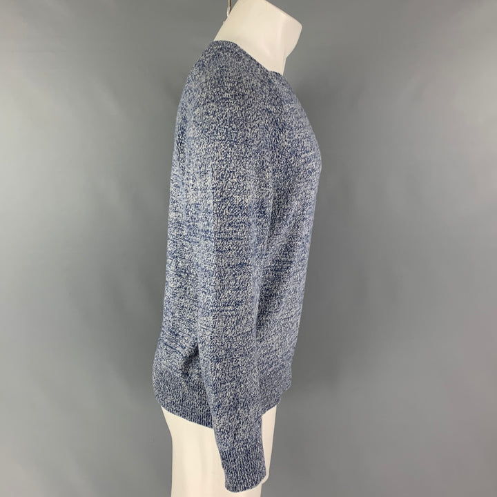 APC Taille S Bleu Blanc Tricot Chameau Pull Col Rond