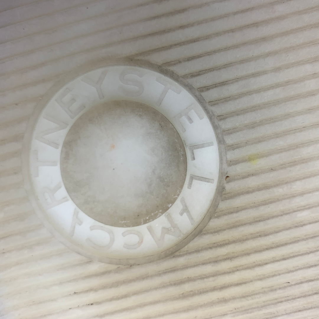 STELLA McCARTNEY Size 11 White Black Contrast Trim Rubber Wedge Sneakers