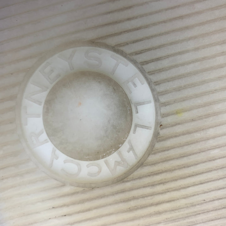 STELLA McCARTNEY Size 11 White Black Contrast Trim Rubber Wedge Sneakers