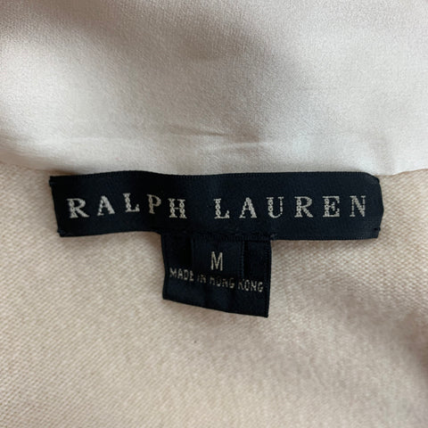 RALPH LAUREN Black Label Size M Cream Cashmere Blend Sleeveless Dress Top