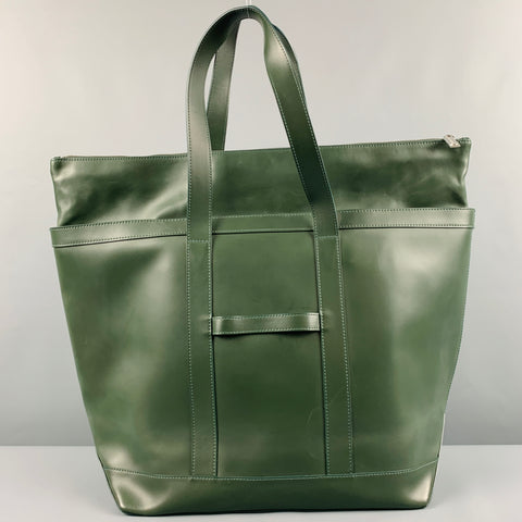 MARIMEKKO Sac à main fourre-tout en cuir vert