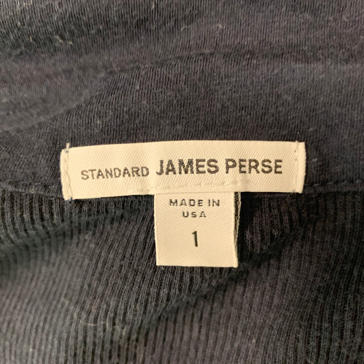 JAMES PERSE Size S Black Not Listed Ribbed Casual Top