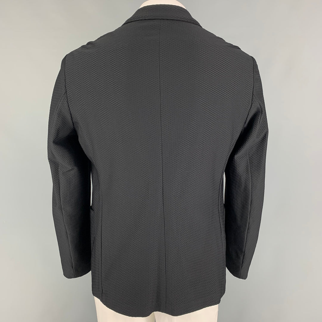 EMPORIO ARMANI Taille 42 Manteau de sport en polyamide tissé noir régulier