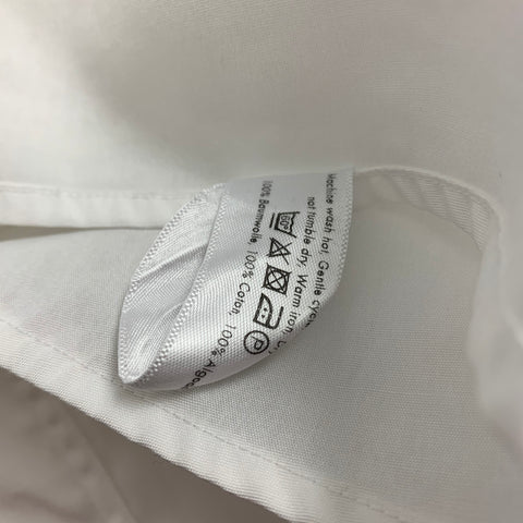ETON Size L White Cotton Tuxedo Long Sleeve Shirt