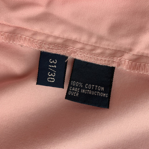 RALPH LAUREN Size 31 Pink Cotton Zip Fly Casual Pants