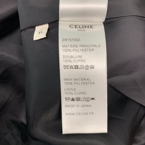 CELINE Size 44 Red Polyester Bomber Jacket