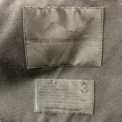 WHITE MOUNTAINEERING A/W 17 Size L Black Nylon Zip Up Jacket