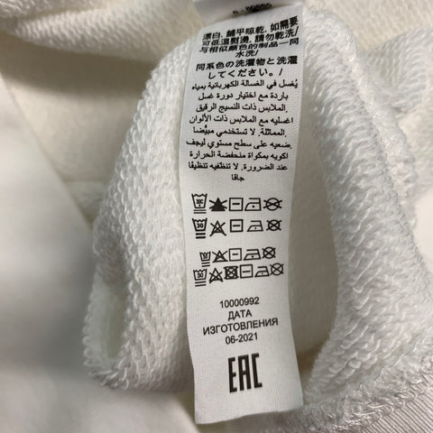 TORY BURCH Taille S Sweat-shirt à col rond en coton blanc