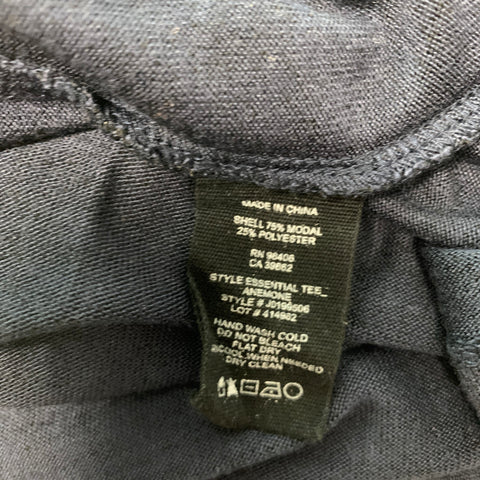 THEORY Size M Navy Modal Blend Jersey T-shirt