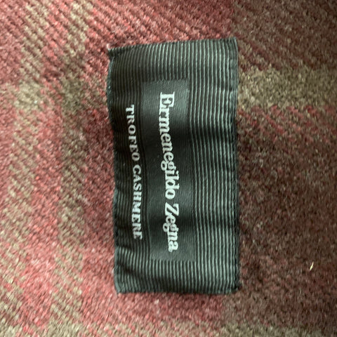 ERMENEGILDO ZEGNA Size 40 Brown Black Herringbone Wool Blend Sport Coat