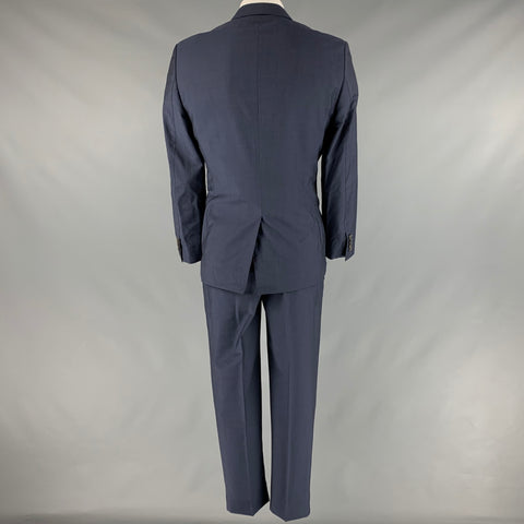PAUL SMITH Size 44 Navy Wool Mohair Notch Lapel Suit