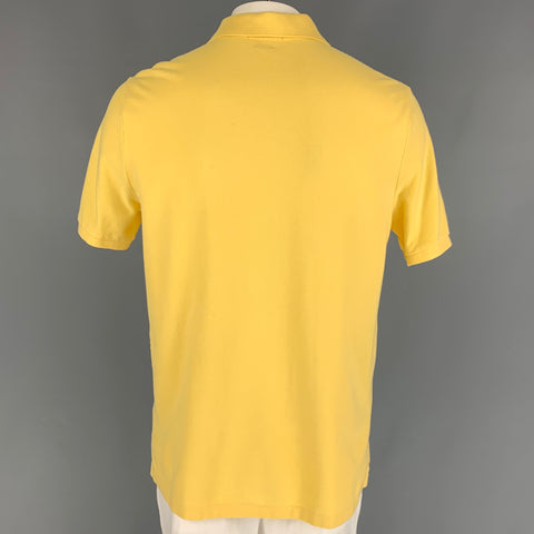 POLO by RALPH LAUREN Size L Yellow Cotton Short Sleeve Polo