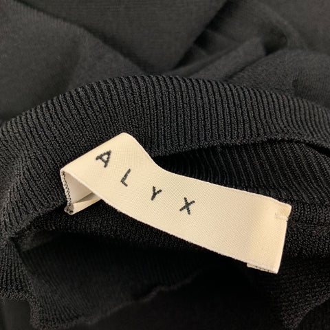 ALYX Size M Black White Viscose Polyester 3/4 Sleeves Casual Top