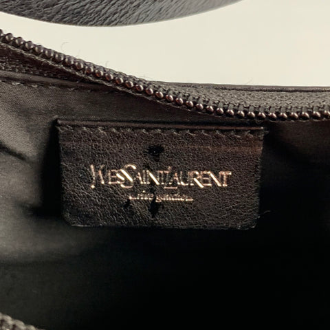 YVES SAINT LAURENT Black Leather Shoulder Mini Bag