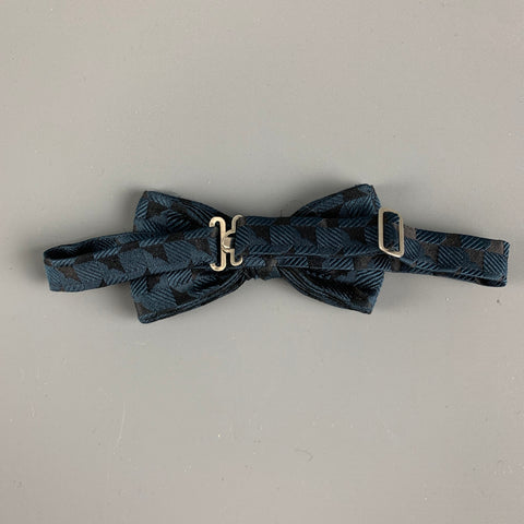 Nœud papillon jacquard noir marine VINTAGE