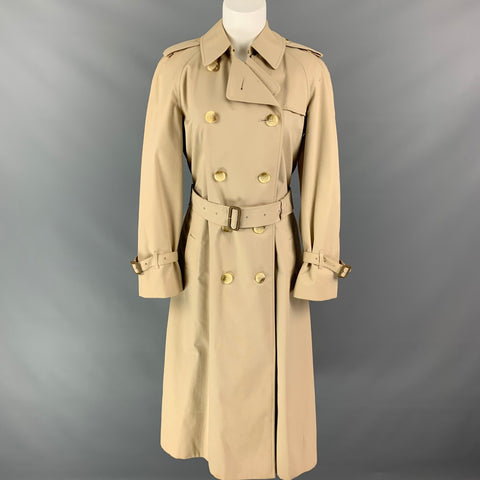 Vintage BURBERRYS Beige Cotton / Polyester Belted Trenchcoat