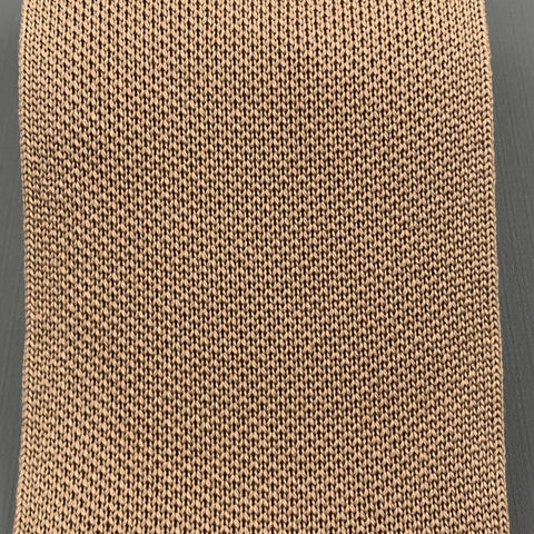 HERMES Pastel Taupe Woven Silk Tie