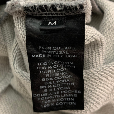 BALMAIN Size M Grey Heather Cotton Sweatpants