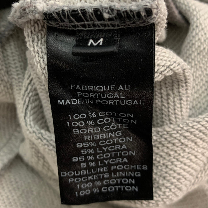 BALMAIN Size M Grey Heather Cotton Sweatpants