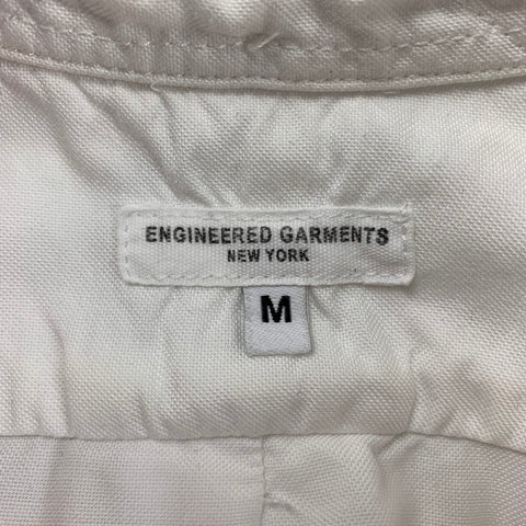 ENGINEERED GARMENTS Size M White Cotton Short Sleeve Shirt