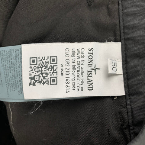 STONE ISLAND Shadow Project Size 34 Black Cotton Blend Zip Fly Casual Pants