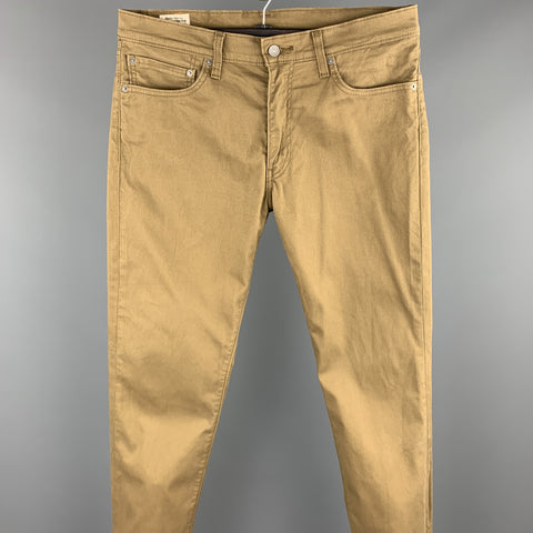 LEVI STRAUSS 511 Size 34 Tan Cotton Zip Fly Jeans