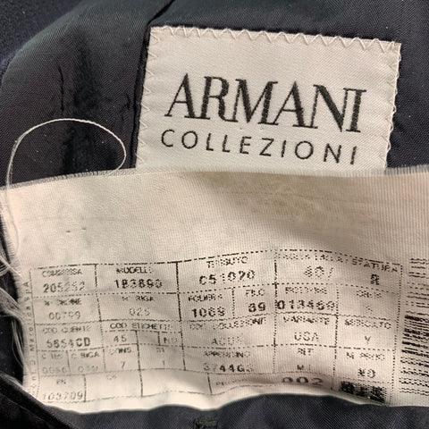 ARMANI COLLEZIONI Size 40 Black Wool Sport Coat