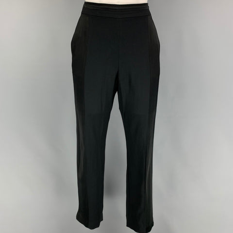 MAX MARA Pantalon habillé en viscose et acétate noir taille 6