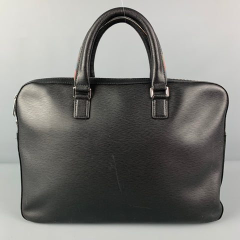 PAUL SMITH Black Leather Briefcase Bag