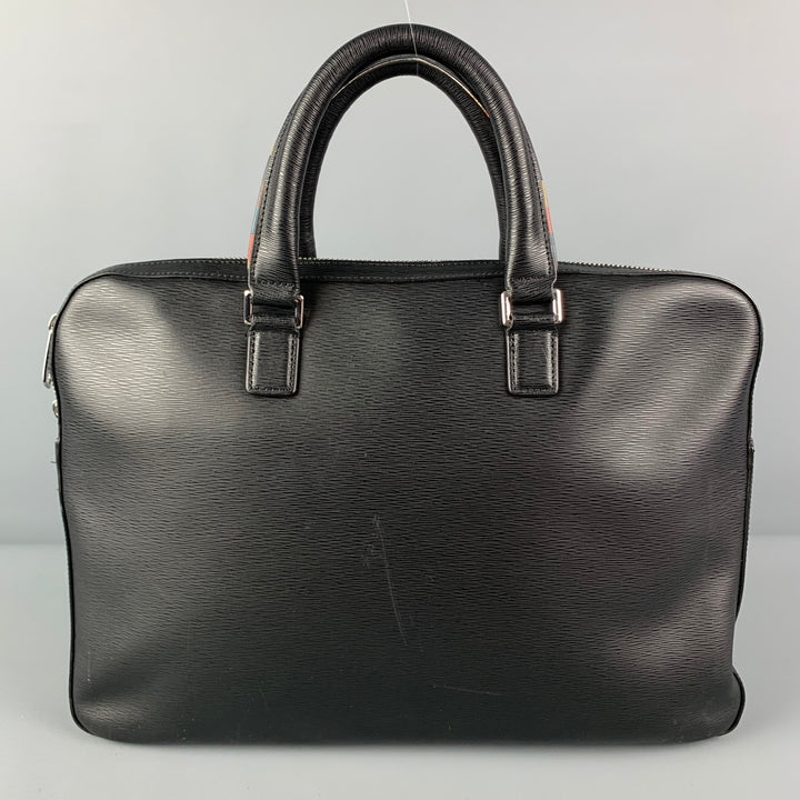 PAUL SMITH Black Leather Briefcase Bag