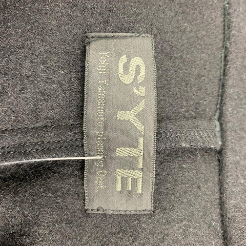 S'YTE by YOHJI YAMAMOTO Size M Black Wool Layered Coat