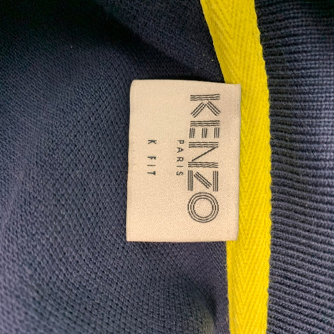 KENZO Polo Azul Marino Con Botones Talla M