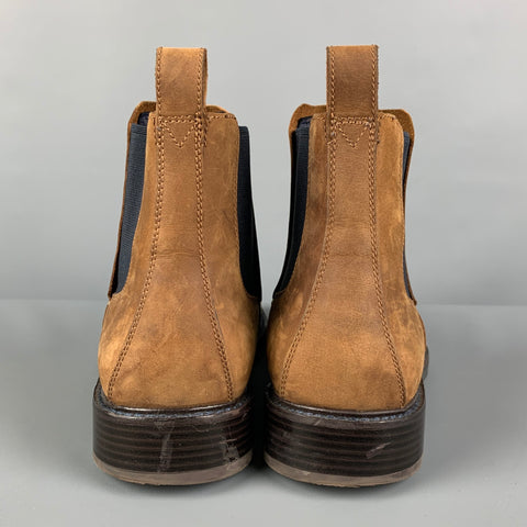 COLE HAAN Size 8 Brown Suede Waterproof Chelsea Boots