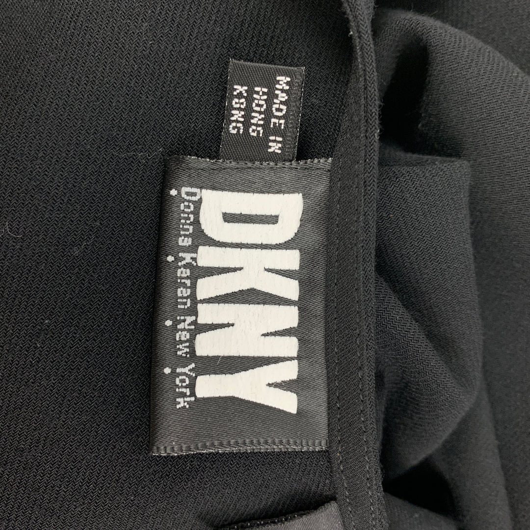 DKNY Taille 8 Robe sans manches en laine noire