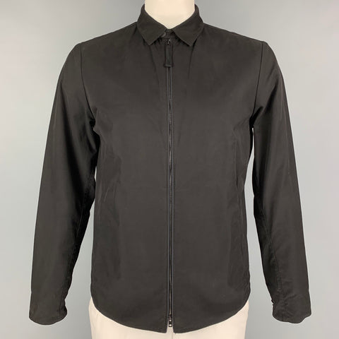 RAG & BONE Size L Black Cotton Polyester Bomber Jacket