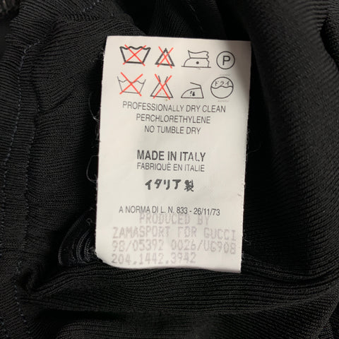 ZAMASPORT for GUCCI Size 2 Black Rayon Strapless Long Dress