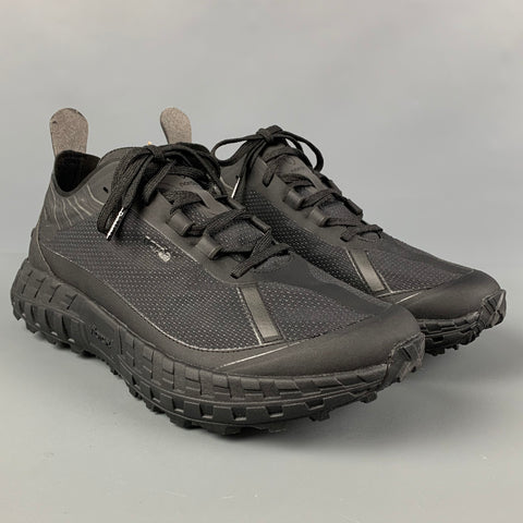 NORDA Size 10 Black Polyamide Lace Up Sneakers