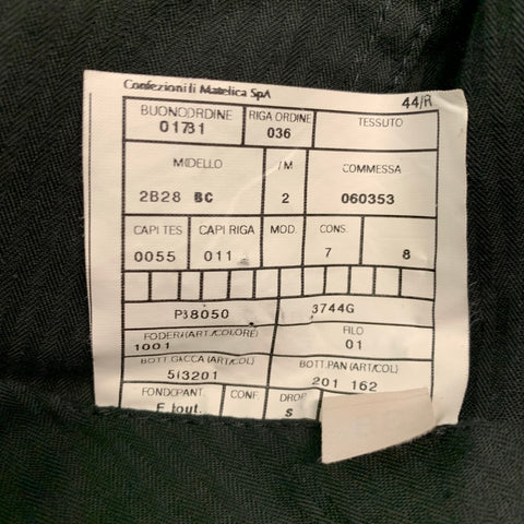 ARMANI COLLEZIONI Size 34 Black Solid Wool Blend Tuxedo Dress Pants