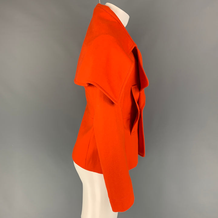 WALTER VAN BEIRENDONCK FW 19 Taille 36 Veste double boutonnage en laine orange