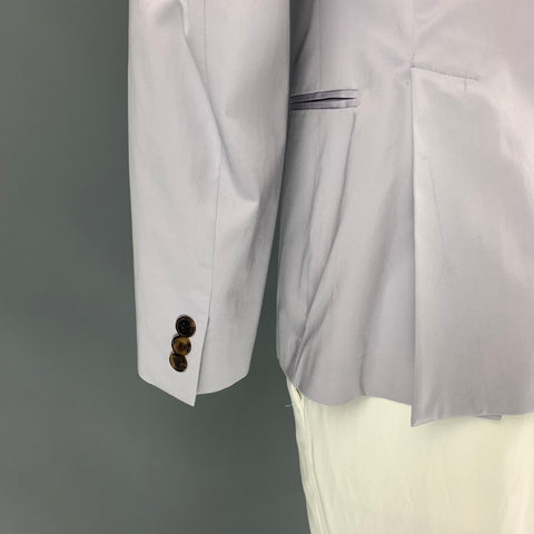 PAUL SMITH Soho Fit Size 44 Regular Lilac Cotton Notch Lapel Sport Coat