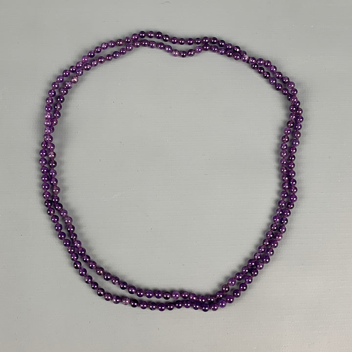 VINTAGE Purple Amethyst Beads Necklace