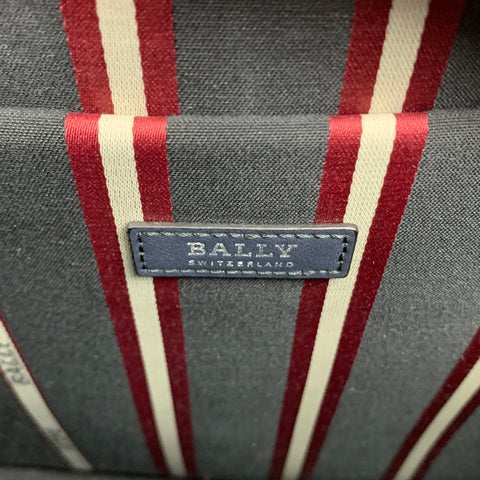 BALLY Navy Leather Rectangle Shoulder Bag