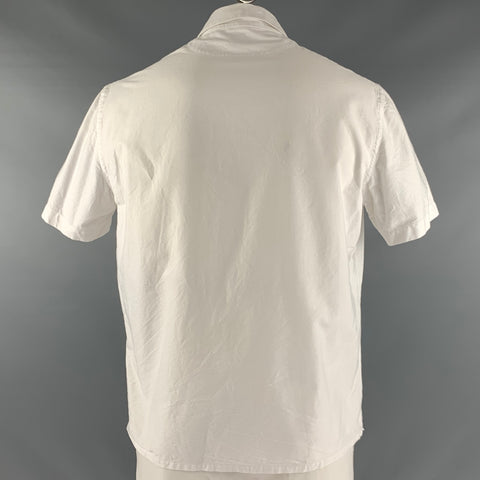 EIDOS Camisa Manga Corta Un Bolsillo Algodón Blanco Talla L