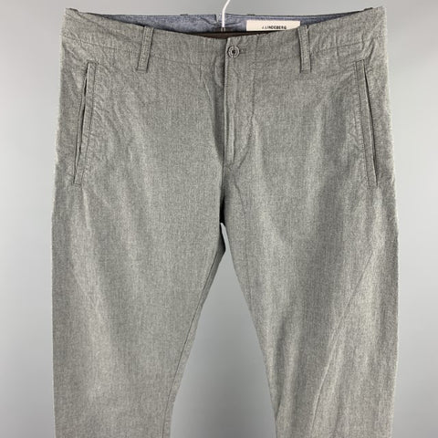 J. LINDEBERG Size 32 Dark Gray Cotton Zip Fly Casual Pants