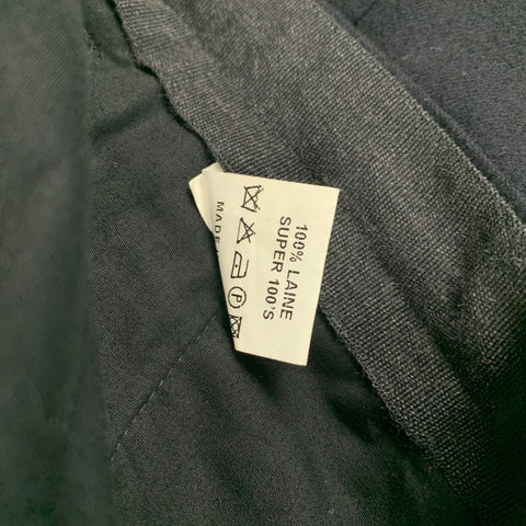 LANVIN Size 32 Navy Wool Dress Pants