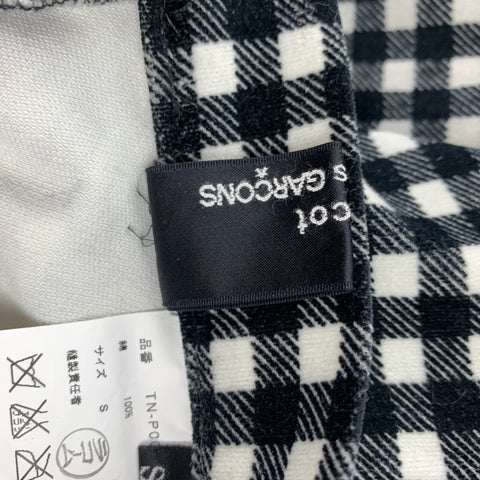 COMME des GARCONS TRICOT Size S Black & White Cotton Casual Pants