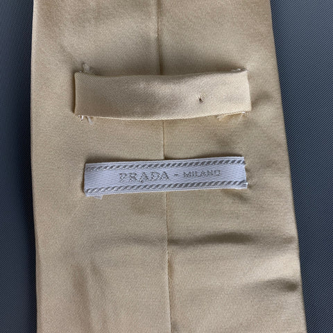 PRADA Cream Silk Tie